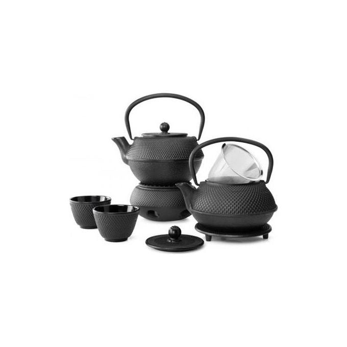 Bredemeijer G001Z Jang Teiera singola 800 ml in ghisa con interno smaltato e filtro in acciaio inox colore Nero