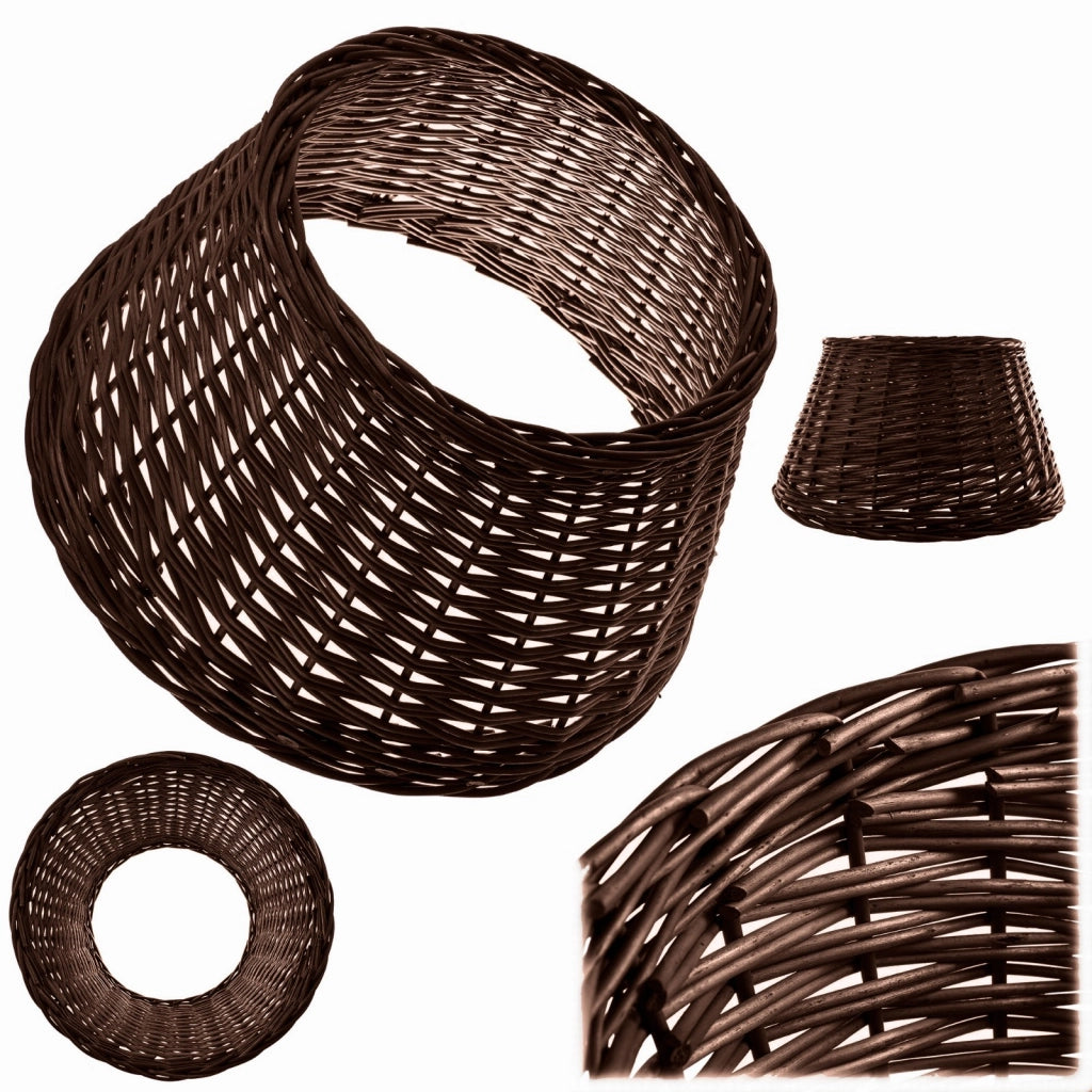 Copertura in vimini KADAX per supporto albero di Natale 55 cm, colore marrone.