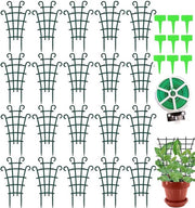 Tessitura per piante in vaso - Sostegno per piante - Griglia per rampicanti - Verde - Supporto per piante - Adatto per interni ed esterni - 20 pezzi