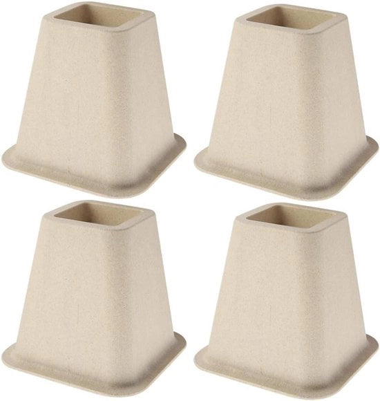 Altezza per mobili 15 cm - Elevatore per letto - Elevatore per tavolo - Elevatore per divano - Elevatori per mobili - Design con piede di elefante - Robusto e stabile - Elevatore