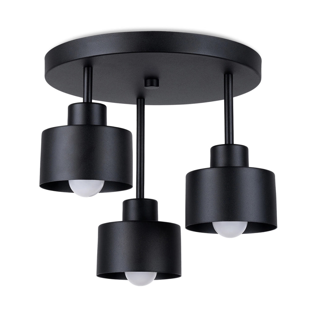 Lampada a soffitto SAVAR 3 nero