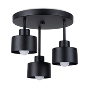 Lampada a soffitto SAVAR 3 nero