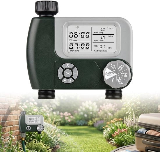 Computer Irrigazione Automatico con Display per Giardino e Balcone