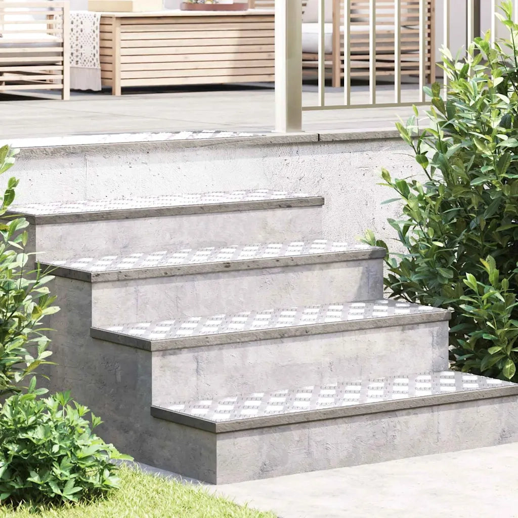 Gradini per Scale 4 pcs Argento 100 x 30 cm Alluminio 4104312