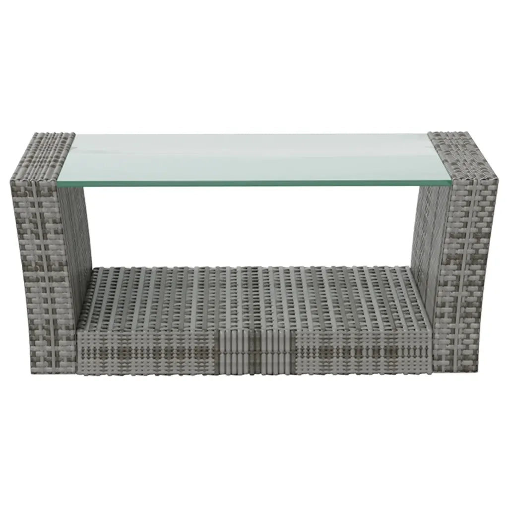 Set Divani da Giardino 16 pz con Cuscini in Polyrattan Grigio 3095946