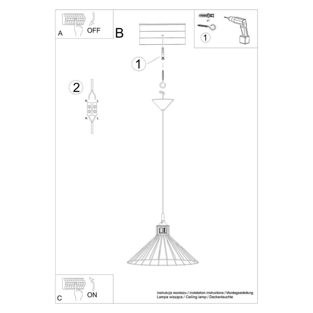 Lampada a sospensione EDA