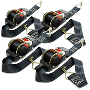 Set di 4 cinghie di fissaggio 1,8x50mm resistenza alla trazione 750 daN con tenditore a cricchetto 16_0001510