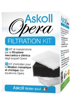 Askoll Opera Filtration Kit - kit di manutenzione per acquari Opera