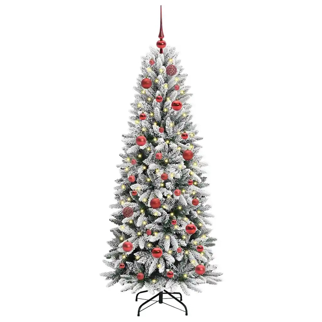 Albero di Natale | Decorazioni natalizie artificiale con 150 LED Bianco 150 cm
