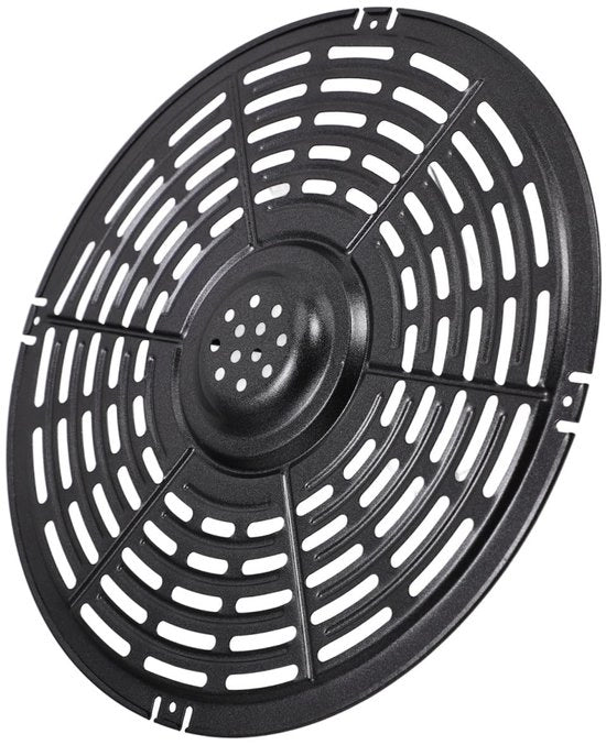 Scalino di Rifornimento con Strato Antiscivolo - Piatto di Sostituzione per Frittura - Circa 22 cm - Acciaio di Carbone - Resistente alla Lavastoviglie - Utilizzo Multifunzionale - Accessorio per Frittura