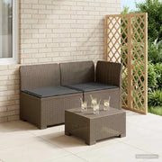 Divano da esterno-Divano da Giardino a 2 Posti con Cuscini Aspetto Rattan PP 805366