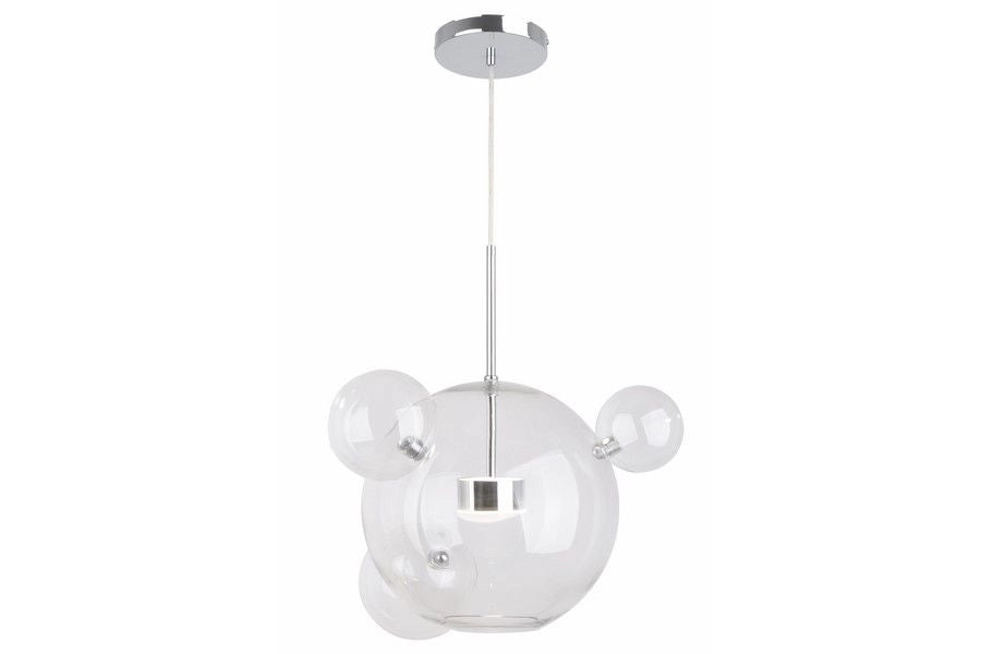 Lampada sospensione Reality Multiverse LED 10W cromo 4 sfere