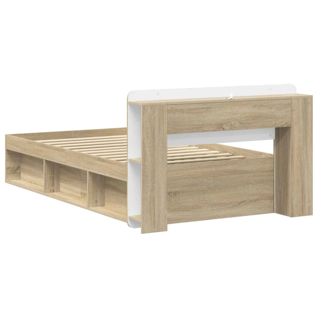 Telaio del letto con storage Rovere Sonoma 75 x 190 cm 3433318