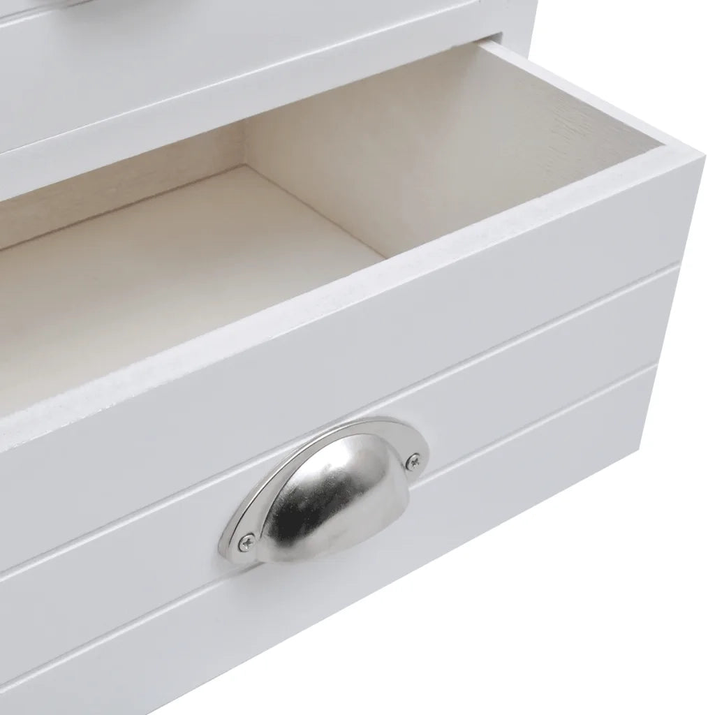 Comodini In Stile Francese 2 Pezzi Bianco 242887