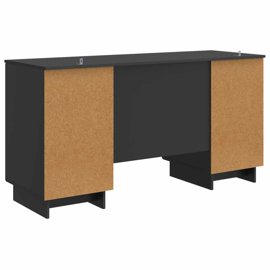 Scrivania Nero Legno ingegnerizzato 142,5 x 50 x 75 cm 3414568