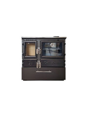 Stufa a legna indipendente con forno - 214  3D Box