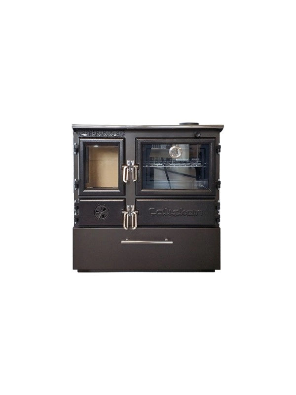 Stufa a legna indipendente con forno - 214  3D Box