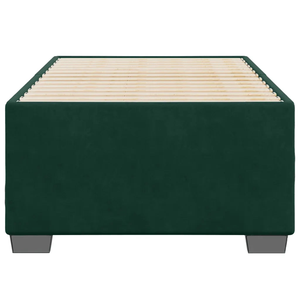 Giroletto senza Materasso Verde Scuro 80x200 cm in Velluto 3284598