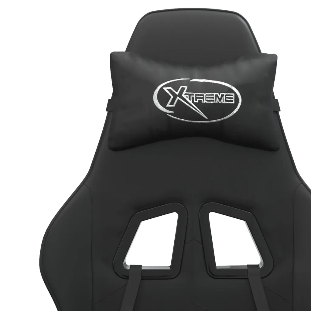 Sedia da Gaming Girevole Nera in Similpelle 349599
