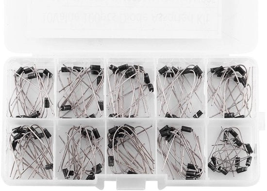 Set di Diodi Regolatori da 100 pezzi con Scatola di Riposo