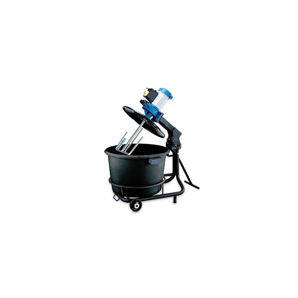 Trade Shop - Miscelatore Rurmec S-mix 50 Mescolatore A Terra Per Colle E Malte Con Secchio -