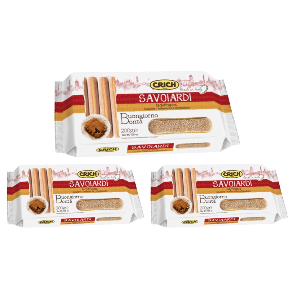 Crich savoiardi biscotti 3 confezione da 200 grammi