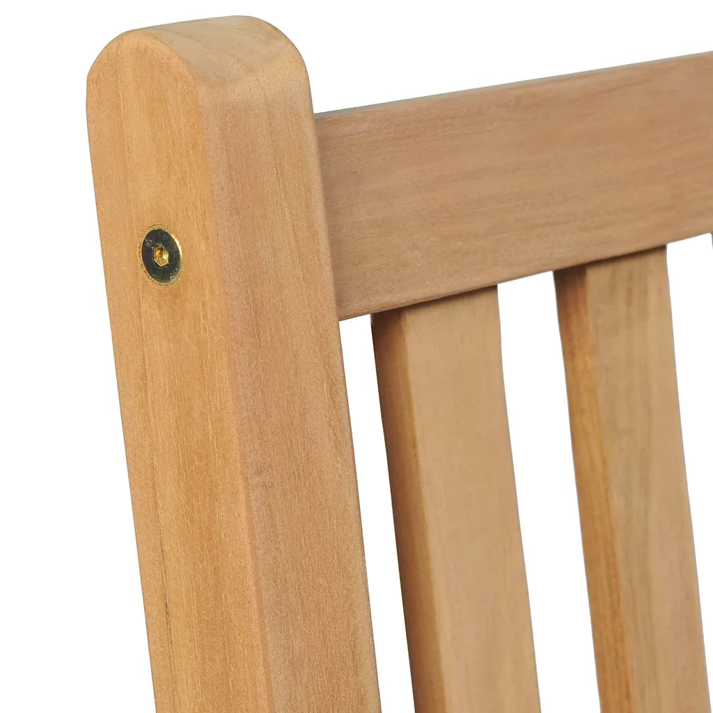 Sedie da Giardino 4 pz con Cuscini Neri in Massello di Teak 3073011