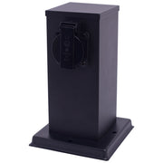 Paletto da giardino Electric IP44 2 prese nero 20cm