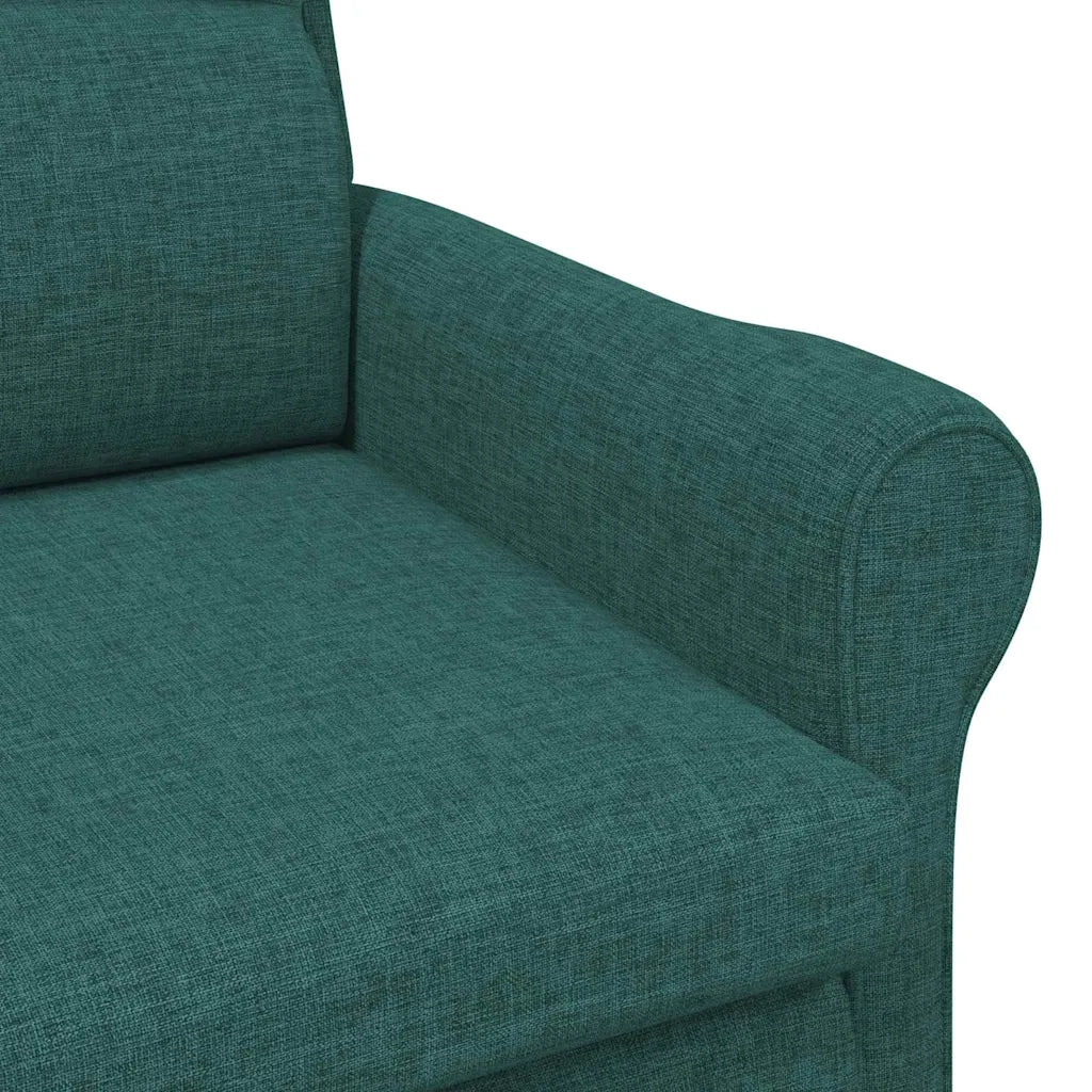 Poltrona | Sedia Relax Verde scuro Tessuto