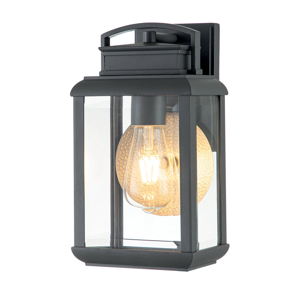 Applique da parete esterno Quoizel Byron grafite E27 60W