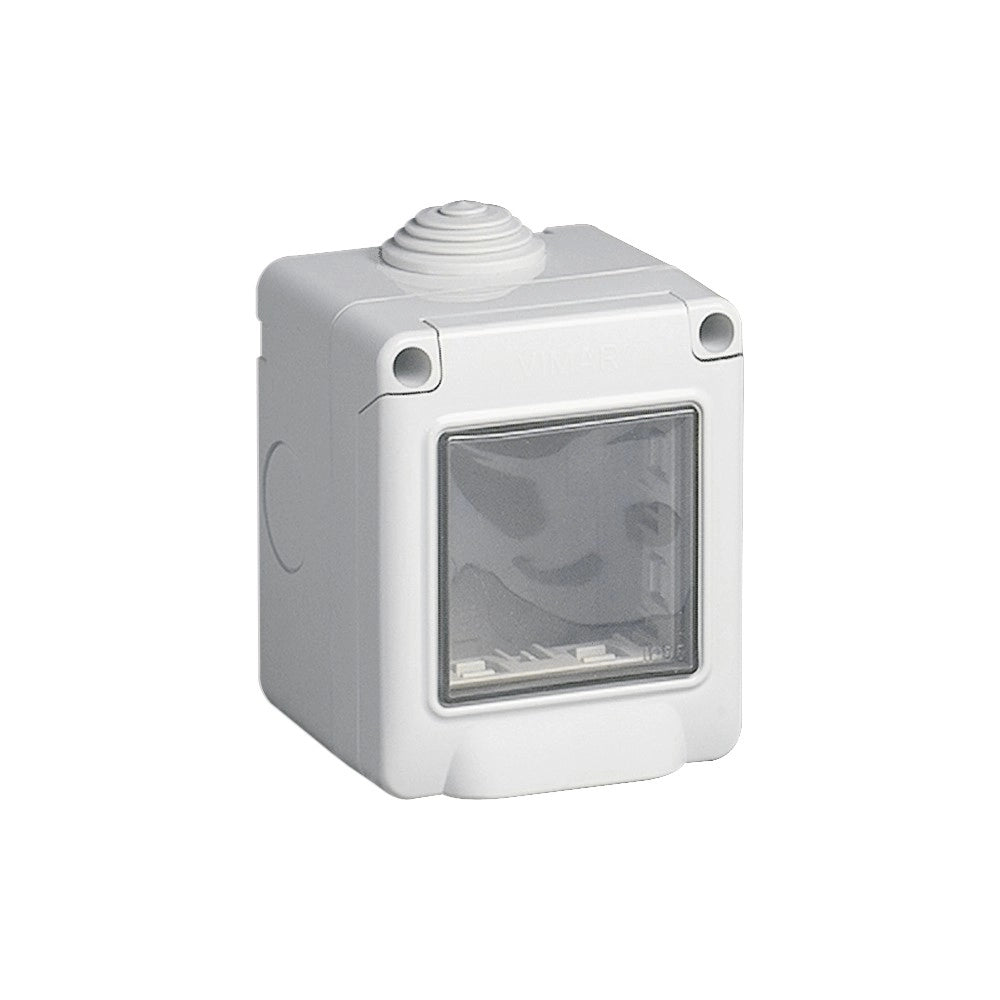 Vimar ip55 contenitore stagno 2p protetto per serie civili eikon arkè e plana