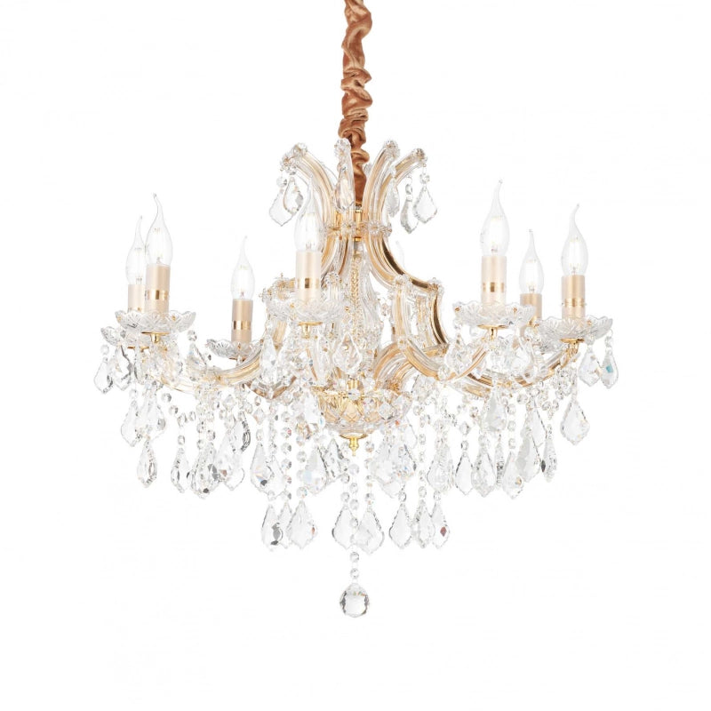 Lampada A Sospensione Napoleon Sp8 Oro Ideal-Lux