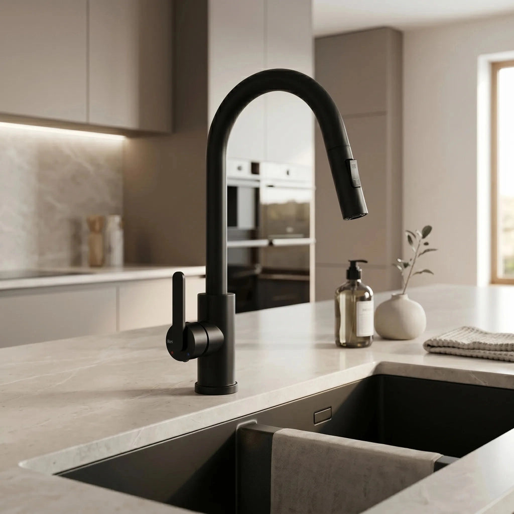 Rubinetto Da Cucina Rea Ontario Black