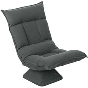 Poltrona reclinabile girevole ¨C Minimal ¨C Grigio scuro