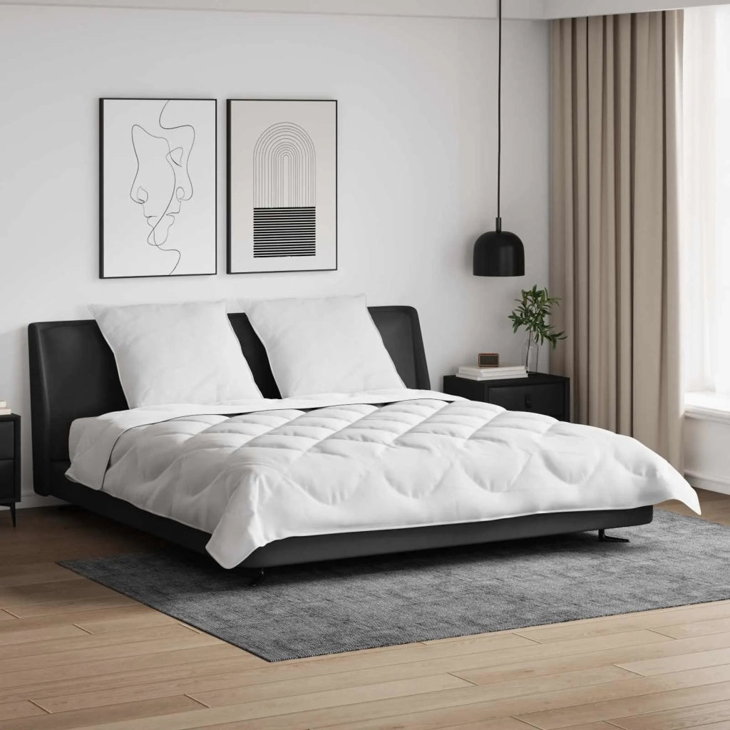 Piumone | Duvet con Cuscini con cuscino 3 pz Bianco Microfibra