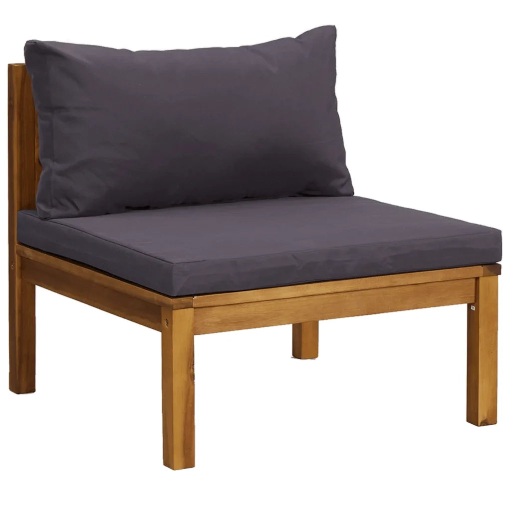 Set Divani da Giardino 7 pz con Cuscini in Massello di Acacia 3086898