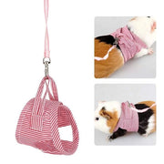 Vestone per Piccoli Animali - Set di Cinture - Vestibilità Esterna - Camminata - Adatta per Cavia/Ecureuile/Egidi/Frettello/Coniglio - Cintura di Sella