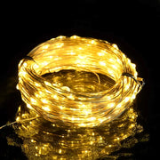 Stringa LED con 300 Luci LED Bianco Caldo 30 m PVC 330049