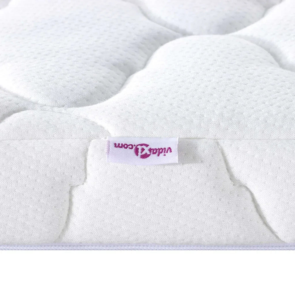 Topper al cocco Bianco 200 x 200 cm Tessuto Jacquard 4106400