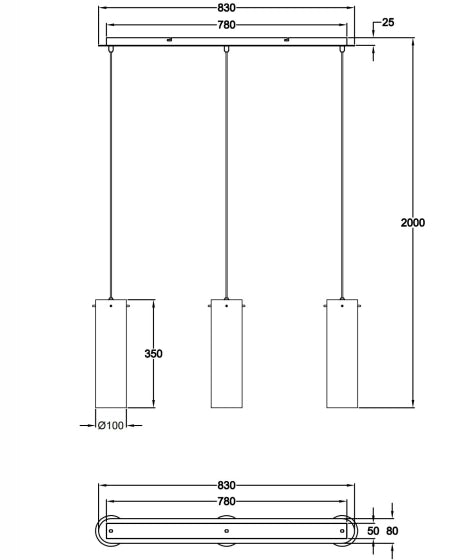 Lampada a Sospensione Sintesi in Metallo e Vetro Soffiato Fumé, 3x E27, Design Moderno ed Elegante per Illuminazione d'Interni IP20