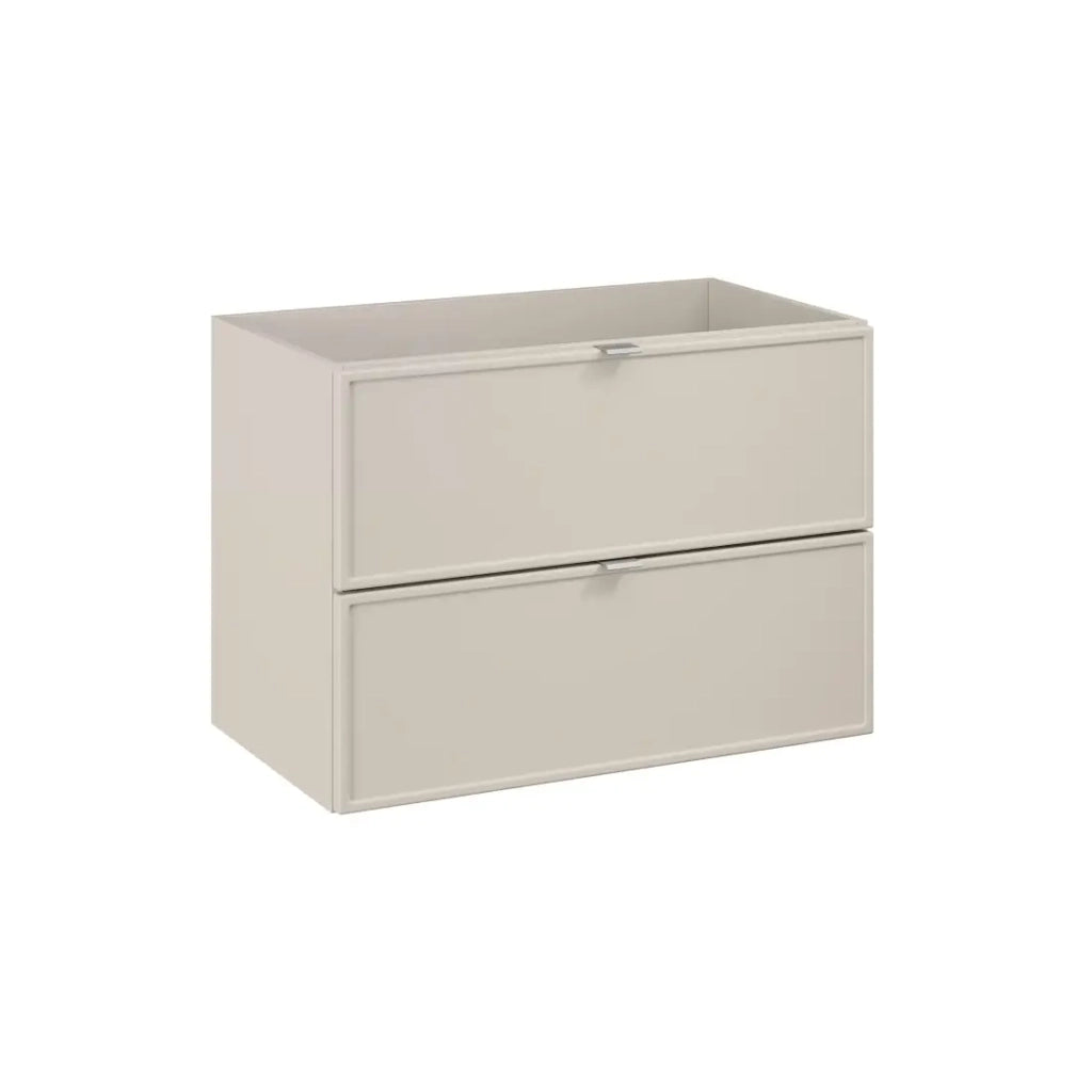 Mobile sottolavabo BRAZZA – 2 cassetti – Colore marrone congo – 80 cm – Da appendere