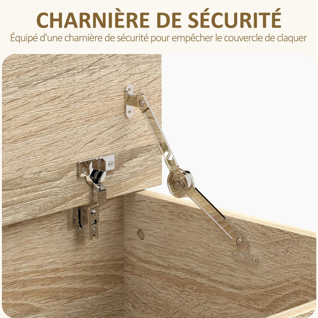 Cassettiera con coperchio ¨C zephmum ¨C 100x40x40 cm, naturale