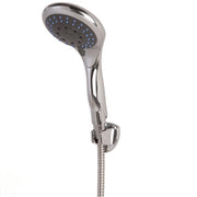 Trade Shop - Soffione Doccia In Abs Cromato Miscelatore Shower Doccetta 5 Tipi Getto -