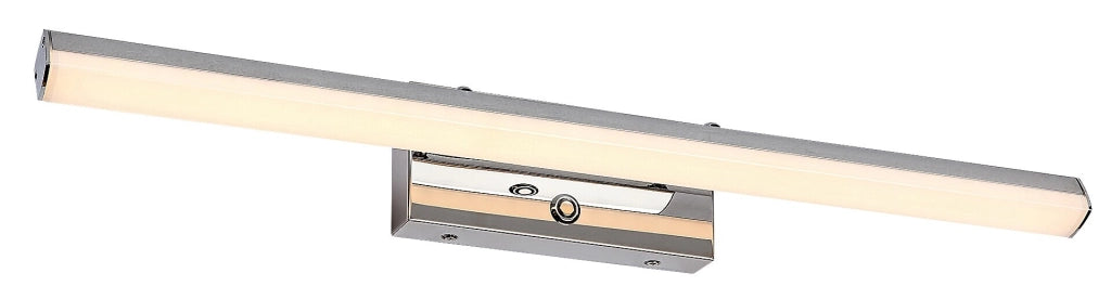 Applique bagno LED 13W CCT dimmer IP44 cromo Turgon