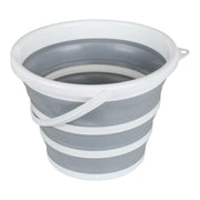 SECCHIO PIEGHEVOLE MULTIFUNZIONE 10L GRIGIO/BIANCO - GRIGIO/BLU
