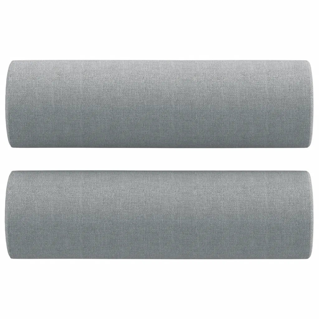 Divano a 3 Posti con Cuscini-Sofa 3 Posti con Cuscini Grigio Chiaro 180 cm in Tessuto 698827