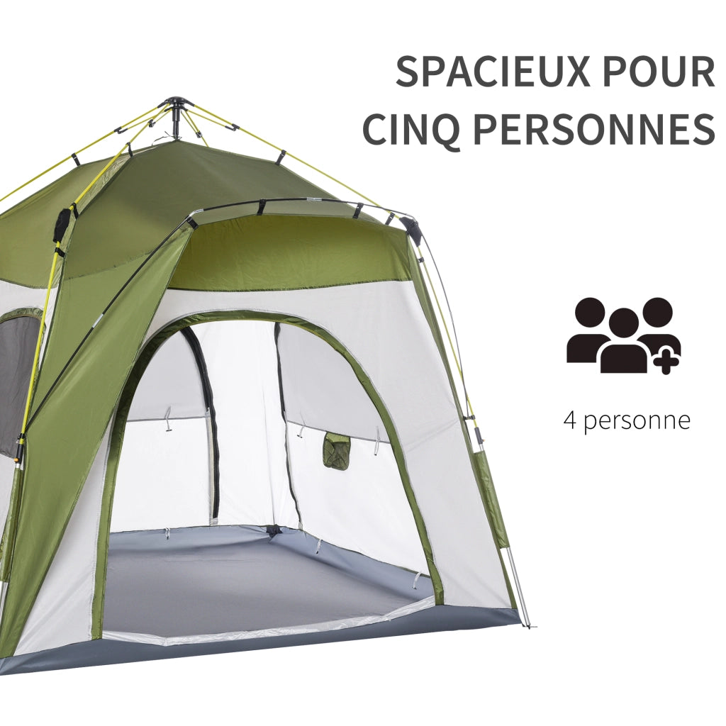 Tenda da campeggio pop up ¨C Minimal ¨C Verde grigio