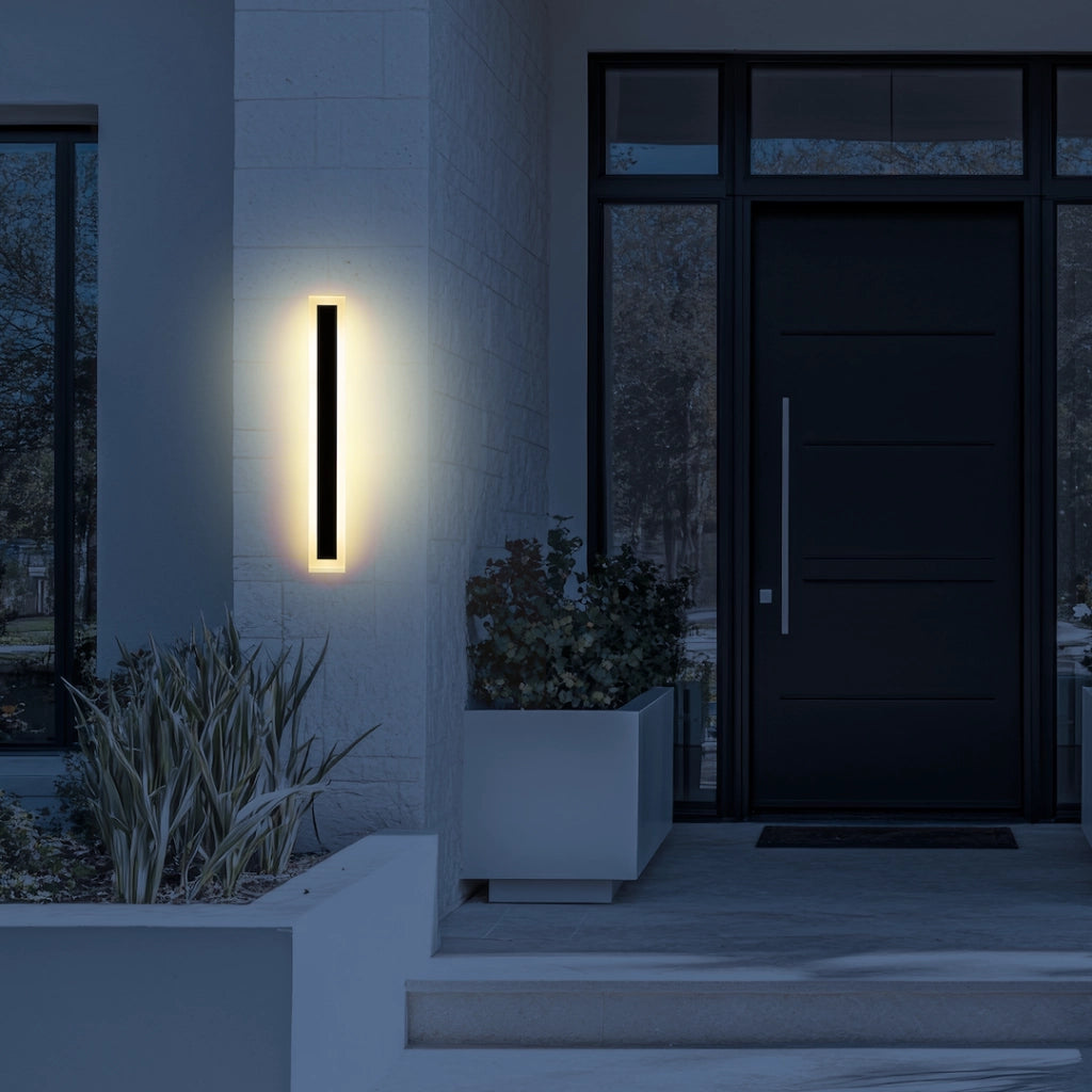 Applique esterna nera 100cm LED 25W CCT IP54 Milagro