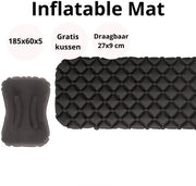 Matrimoniale Sdraio Inflatabile - Ultralight e Compatta - 65 cm Di Ampiezza - Ideale per Escursioni e Campeggio