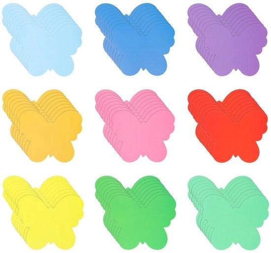 Elementi Decorativi di Papier 108 Pezzi - Decorazioni per Fai da Te - Decorazioni per Feste - Attività di Ricreazione - 9 Colori